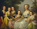 Portrett av grevinne A.S. Protasova og hennes nieser, 1788