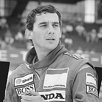 Defending champion Ayrton Senna won his third and final title with McLaren. Ayrton Senna 9 - Cropped.jpg