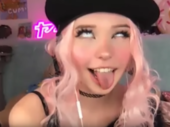 Belle Delphine med ahegao-min 2020.