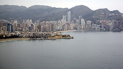 Skyline de la platja de Llevant a Benidorm.