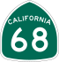 Маркер State Route 68