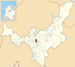 Location of the municipality and town of Motavita in the Boyacá Department of Colombia