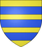 Arms of Constable: Or, three bars azure