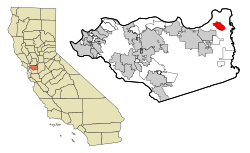 موقعیت بتل آیلند، کالیفرنیا در نقشه