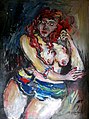 Die Prostituierte, Acryl auf Karton, 1986