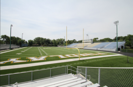 Band end zone bleachers