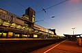 Blick auf den Hauptbahnhof von Gleis 5