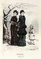 Дамы в зимних ансамблях, 1881