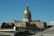 The Georgia State Capitol in Atlanta, with the distinctive gold dome GeorgiaCapitolBuilding.jpg