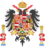 Coat of Arms of Charles I of Spain, Charles V as Holy Roman Emperor.