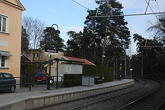 Höglandstorget spårvagnshållplats 2016.