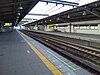 The platforms and tracks at Dekijima station in 2010