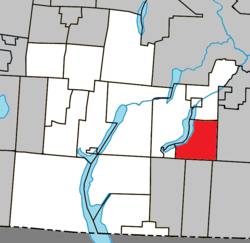 Location within Memphrémagog RCM