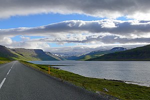 Hestfjörður. Blick ins Landesinnere.