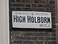 Segnale stradale di High Holborn