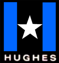 Hughes Entertainment logo.