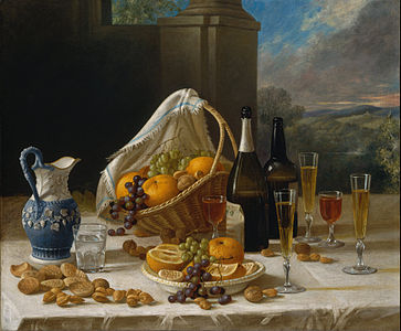 Luncheon Still Life, at and by John F. Francis