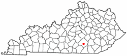 Location of Ferguson, Kentucky