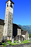 Pfarrkirche San Bartolomeo mit Pfarrhaus und Friedhof