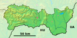Situo enkadre de Regiono Košice