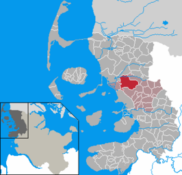 Kaart van Langenhorn Langhorn