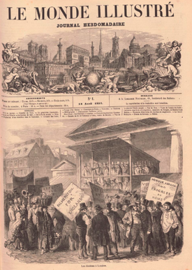 Titelseite der Erstausgabe vom 18. April 1857