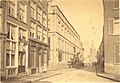 Burchtstraat Nijmegen, 1885, met in de verte de Grote of Sint-Stevenskerk