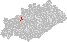 Localisation de Communauté de communes Combes et Taussac