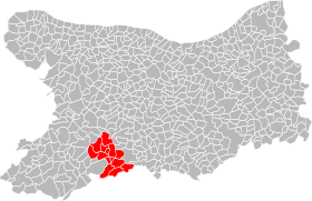 Localisation de Communauté de communes du Pays de Condé et de la Druance