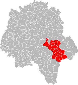 Lage der CC Loches Développement im Département Indre-et-Loire