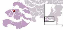 Lage von Plankendorp in der Provinz Zeeland