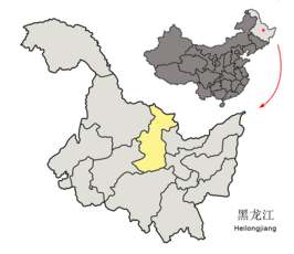 Kaart van Yichun