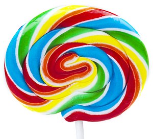 A Whirly Pop lollipop.