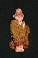 figurine en spondylus avec tunique en laine d'alpaga, Lombards Museum