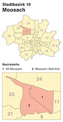 Moosach – Mappa