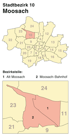 München - Stadtbezirk 10 (Karte) - Moosach.png