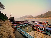Barques al riu Mekong