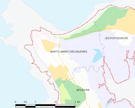 Mapa obce Saint-Clément-des-Baleines