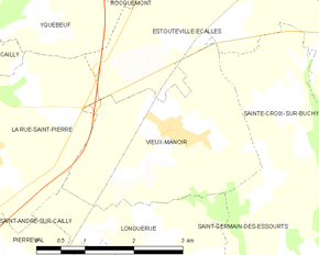 Poziția localității Vieux-Manoir