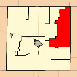 Location in Ellis County