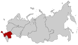 Circondario federale meridionale – Localizzazione