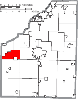 Location of Weston Township in Wood County