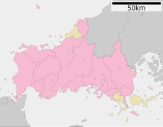 彦島八幡宮の位置（山口県内）