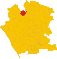 Locatie van Presenzano in Caserta (CE)