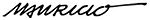 Signature of Mauricio de Sousa