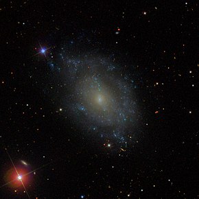 NGC 5585 na snímku z přehlídky SDSS