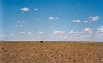 English: Gobi Desert landscape in Ömnögovi Pro...
