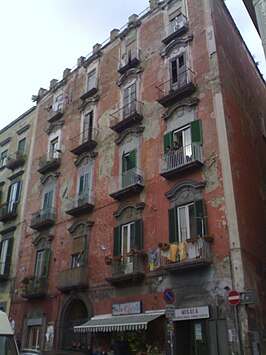 Een palazzo in de Via Salvator Rosa