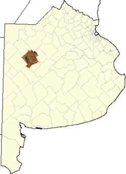 location of Pehuajó in Buenos Aires Province