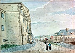 Prison de la rue Saint-Stanislas (1830), aquarelle de James Pattison Cockburn (1779-1847).